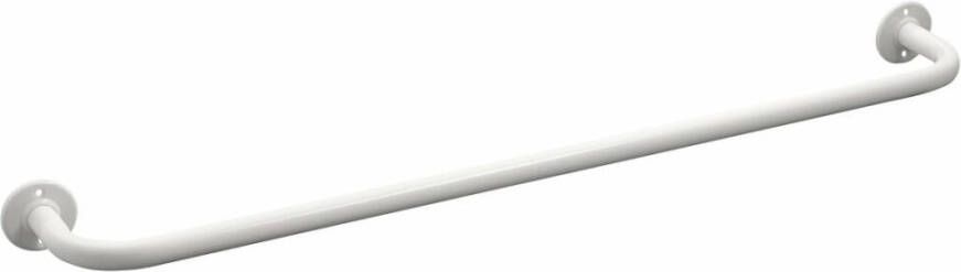 Aqualine White Line handdoekhouder 70 cm metal wit