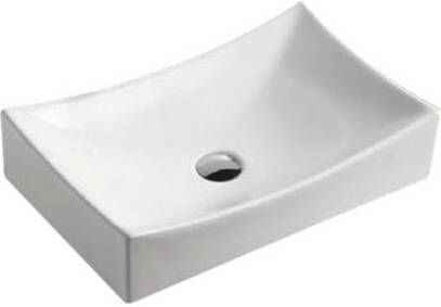 Douche Concurrent Waskom Opbouw Marion Rechthoek 54x34x12cm Keramiek Glans Wit - Foto 3