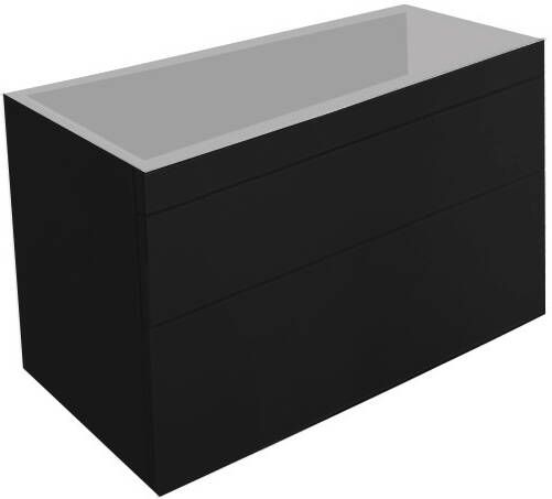 Best design Beauty 100 Greeploos meubel onderkast 100cm mat zwart