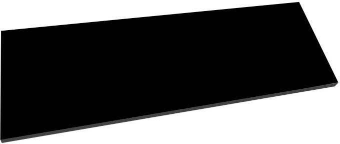 Best Design Wastafelblad voor de Rigatti & Beauty Onderkast 100 cm Mat Zwart