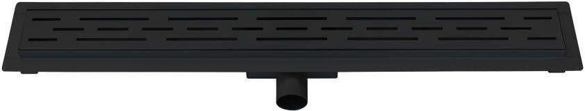 Best Design Black douchegoot 7x80cm met flens Zwart mat 4006370