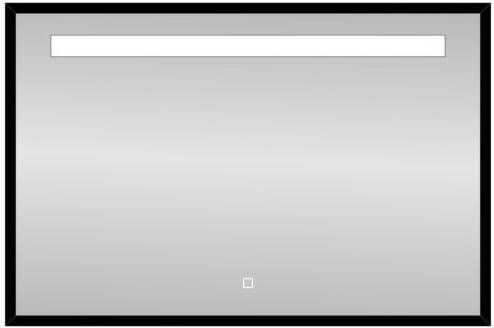 Douche Concurrent Badkamerspiegel Black Miracle 100x80cm Geintegreerde LED Verlichting Touch Lichtschakelaar - Foto 2