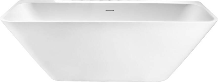 Best Design Borgh half vrijstaand bad 180x85x55cm solid surface mat wit 4010270