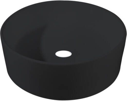 Best Design Waskom Breela 40 cm Rond Mat Zwart