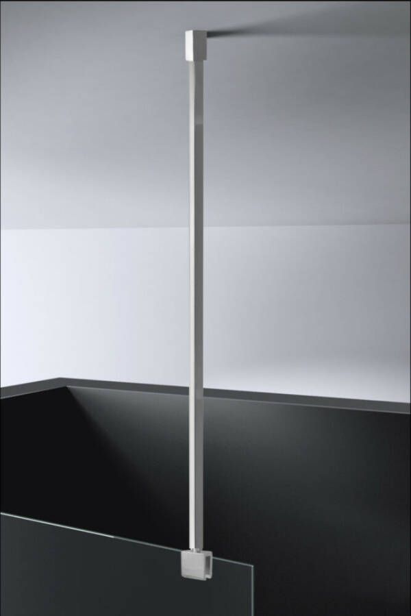 Best Design Chroom Dalis Plafond Stabilisatiestang 100cm voor 8mm glasdikte Chroom 4014040