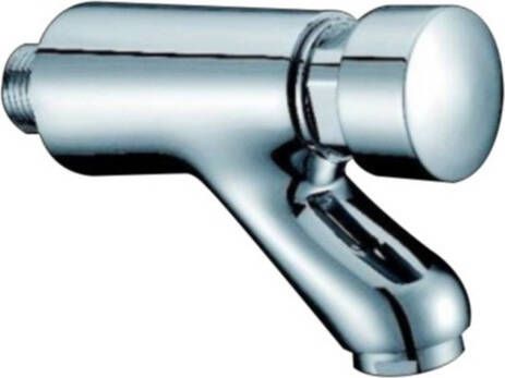 Douche Concurrent Toiletkraan Delay Muur Inbouw Zelfsluitend Rond Chroom - Foto 2