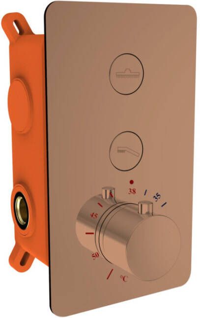 Best Design Clic-Dijon inbouwthermostaat & inb.box 2 functies 1 2 Sunny Bronze 4013570