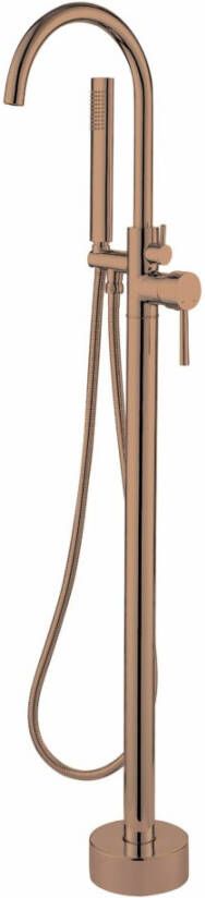 Best Design Vrijstaande Badkraan Dijon Mengkraan Hoogte 119cm Met Voet PVD Glans Brons - Foto 1