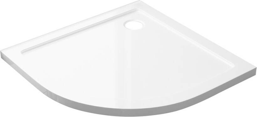 Best Design Dona lage douchebak 1 4 rond 90x90x4cm R=550 Glans Wit