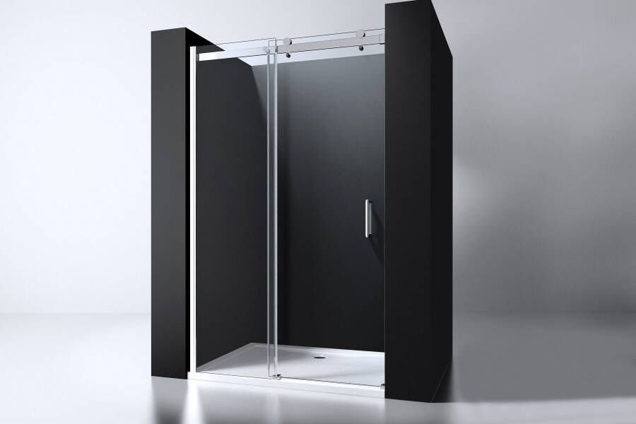Douchedeur Erico Nisdeur Schuifdeur 118x200cm Antikalk Helder Glas Chroom Profiel 8mm Veiligheidsglas Easy Clean