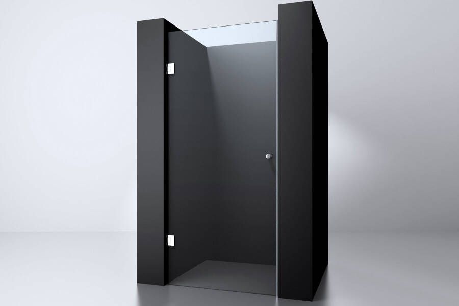 Douchedeur Erico Nisdeur Draaideur 80x200cm Antikalk Helder Glas Chroom Profielloos 8mm Veiligheidsglas Easy Clean