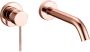 Best Design Exclusive Lyon Decorata inbouw wandmengkraan uitloop=20cm rosé mat goud 4010570 - Thumbnail 2
