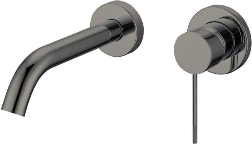 Best Design Exclusive Moya Decorata inbouw wandmengkraan uitloop=20cm Gunmetal 4010580