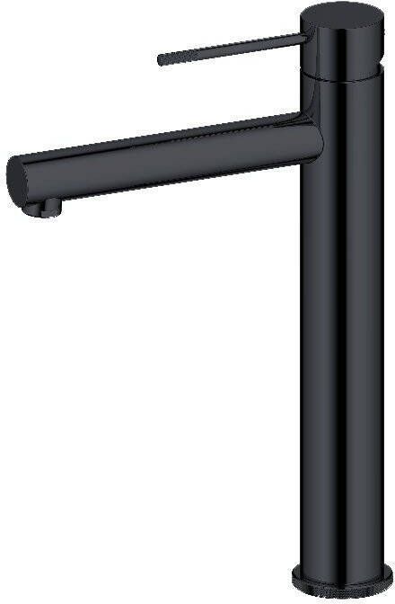 Best Design Best-Design Flaach Hoge-wastafelmengkraan Nero mat-zwart 4008410