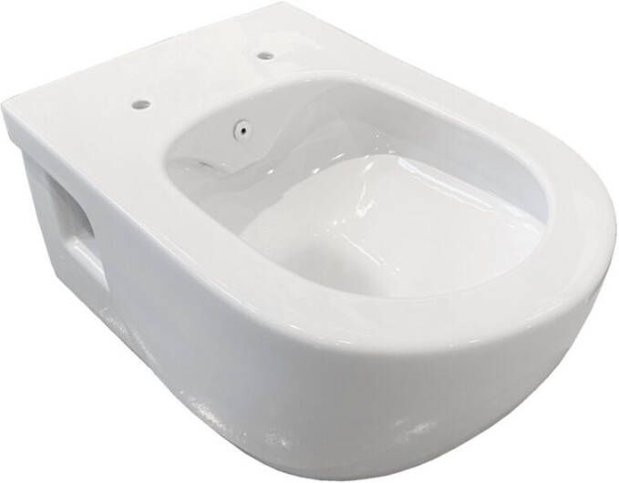 Best Design Hilda spoelrandloze wandcloset 53cm met bidetsproeier zonder zitting wit 4012360 - Foto 2