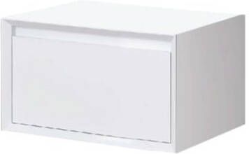 Douche Concurrent Ladekast Horizon Hangend 60x40x40cm Solid Surface Mat Wit Softclose Greeploos - Foto 2