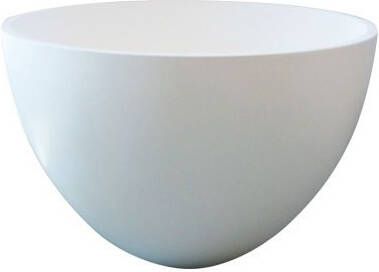 Douche Concurrent Waskom Opbouw Eco Rond 42x42x26cm Solid Surface Mat Wit