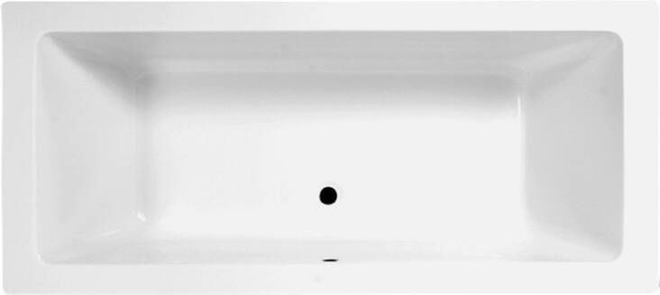 Douche Concurrent Ligbad Inbouw Lounge Rechthoek 1 2 Persoons Duobad 80x180x49cm Acryl Badkuip Glans Wit - Foto 2