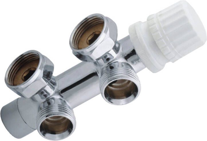 Best Design luxe Onderblok haaks 3 4&apos;&apos;x3 4&apos;&apos; chroom 3860010