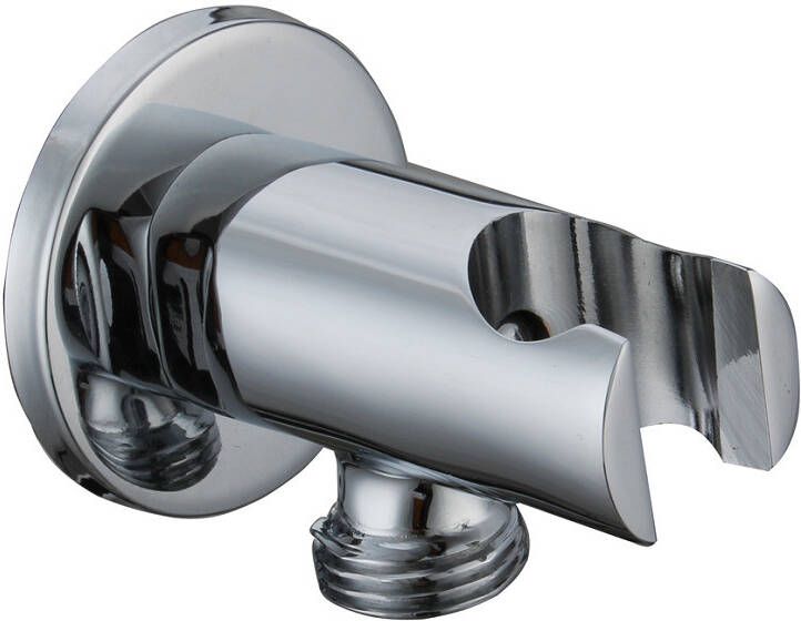 Best design Luxe-Round muuraansluiting met opsteek 1 2" chroom - Foto 2