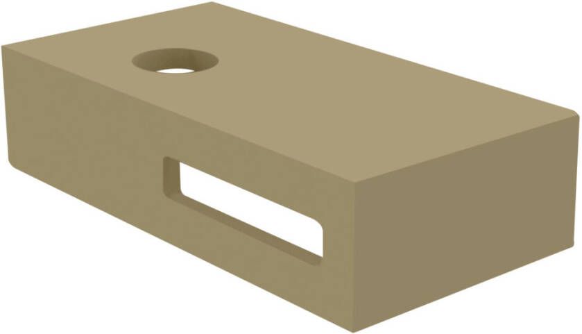 Best Design Fontein Planchet Malo Solid Surface 40x21x10 cm Sandstone