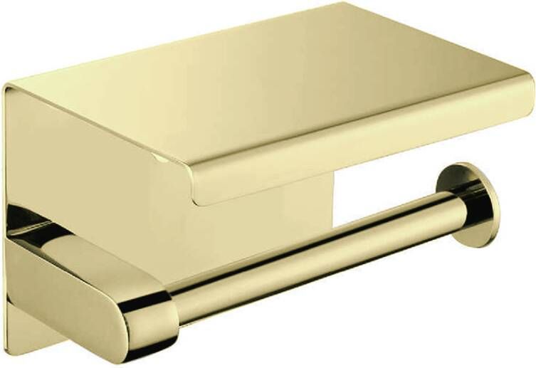 Best Design Toiletrolhouder Nancy Telefoonhouder 13.5x10 cm Mat Goud