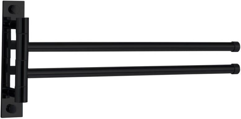 Best Design Nero Estana handdoekhouder 2 lids mat zwart 4010990