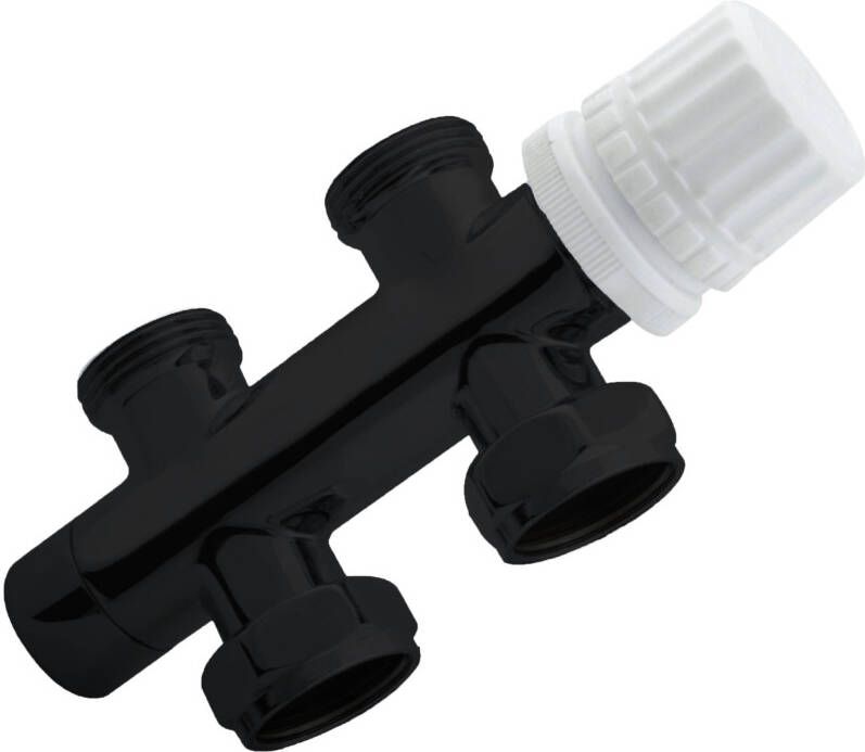 Best Design luxe Onderblok recht 3 4&apos;&apos;x3 4 zwart mat 4009830