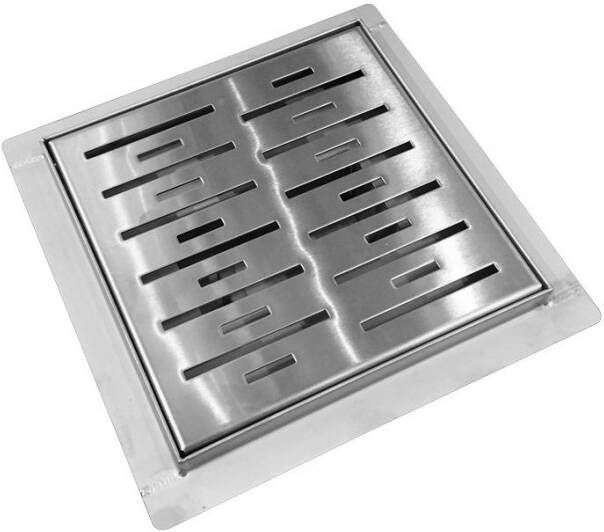 Best design Nice RVS doucheput N Square inclusief flens 30x30x7cm