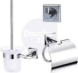 Best Design Viera toiletset met toiletborstelgarnituur closetrolhouder en handdoekhaak RVS hoogglans chroom 3862780