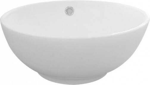 Douche Concurrent Waskom Opbouw Rema Rond 37 5x37 5x16cm Keramiek Glans Wit Overloop