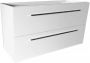 Best Design Slim onderkast zonder wastafel 100 cm ondiep 35 cm glans wit 4000790 - Thumbnail 2