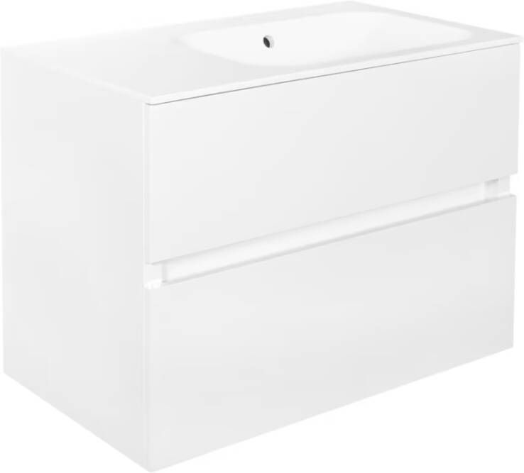 Best Design Onderkast Splash White Greeploos 80x56x47 cm 2 Softclose Laden Glans Wit