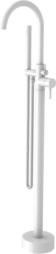 Best Design White badkraan vrijstaand 112cm met handdoucheset messing mat wit 4009170 - Foto 1
