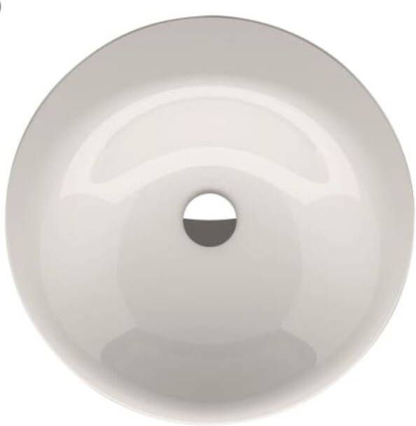 Bette Lux oval inbouw wastafel rond 50cm zonder kraangat wit A220-000