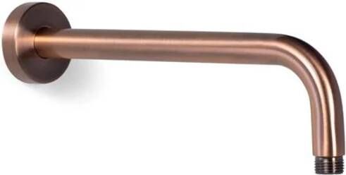 BLUE LABEL Brondby 1 2"douche-arm 30cm met rozet geborsteld koper