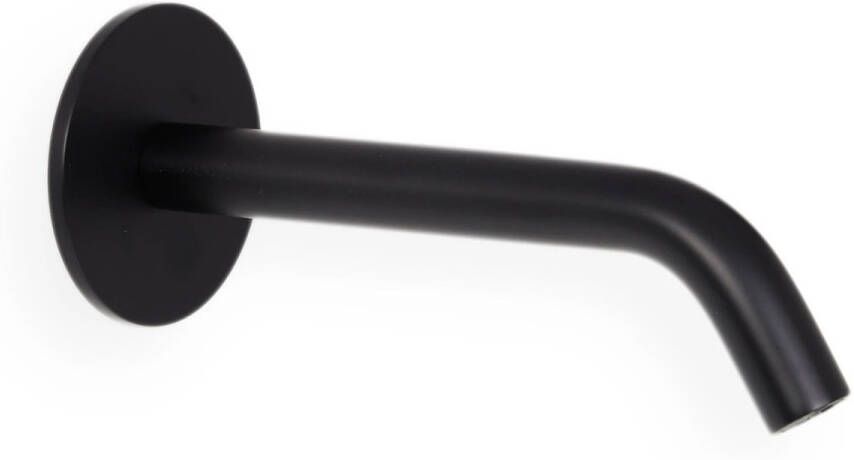 Blue Label Brondby uitloop voor inbouw wastafelkraan 16cm mat zwart