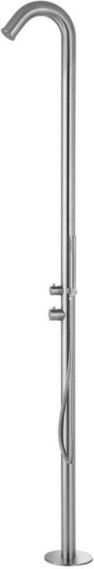 Boss & Wessing Thermostatische Buitendouche BWS Tube Met Handdouche Inclusief Inbouwdeel RVS 316S - Foto 1