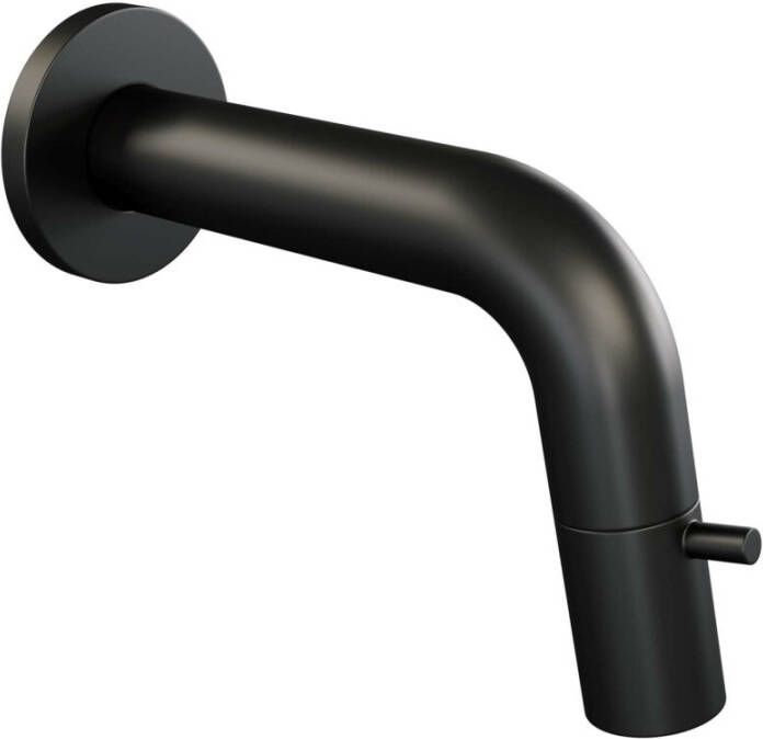 IChoice Groovy onderkast 119x45 5cm 2 sifonuitsparingen Mat Zwart