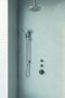 Brauer Brushed Edition thermostatische inbouw doucheset geborsteld RVS PVD hoofddouche 20cm plafondsteun ronde handdouche met glijstang geborsteld RVS PVD - Thumbnail 3