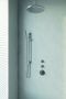 Brauer Brushed Edition thermostatische inbouw doucheset geborsteld RVS PVD hoofddouche 30cm plafondsteun staafhanddouche met glijstang geborsteld RVS PVD - Thumbnail 3