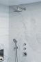 BRAUER Brushed Edition Regendoucheset inbouw hoofddouche 20cm 3 gladde knoppen rechte wandarm handdouche rond 3 standen PVD geborsteld RVS 5-NG-028 - Thumbnail 3