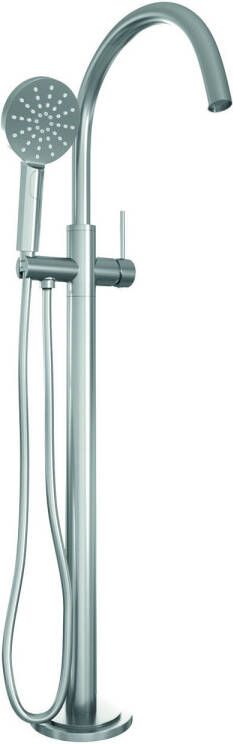 BRAUER Brushed Edition Staande Badkraan handdouche rond 3 standen 2 gladde knoppen PVD geborsteld RVS 5-NG-042-2 - Foto 3