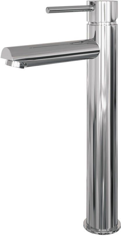 Brauer Chrome Edition hoge wastafelmengkraan ronde hendelstaaf chroom