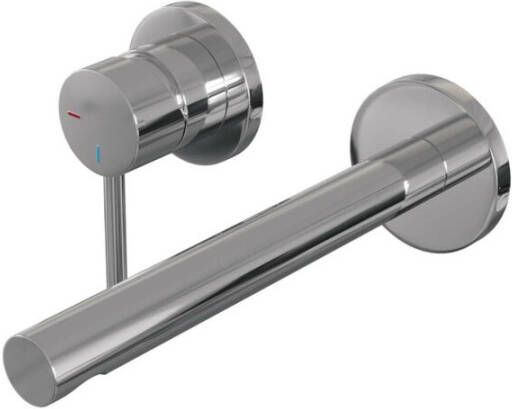 Brauer Chrome Edition Wastafelmengkraan inbouw rechte uitloop rechts hendel lang smal model A2 chroom 5-CE-083-S2-65 - Foto 2