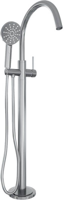 Brauer Chrome Edition vrijstaande badmengkraan SET 02 met 3-standen handdouche en doucheslang chromen afwerking - Foto 2