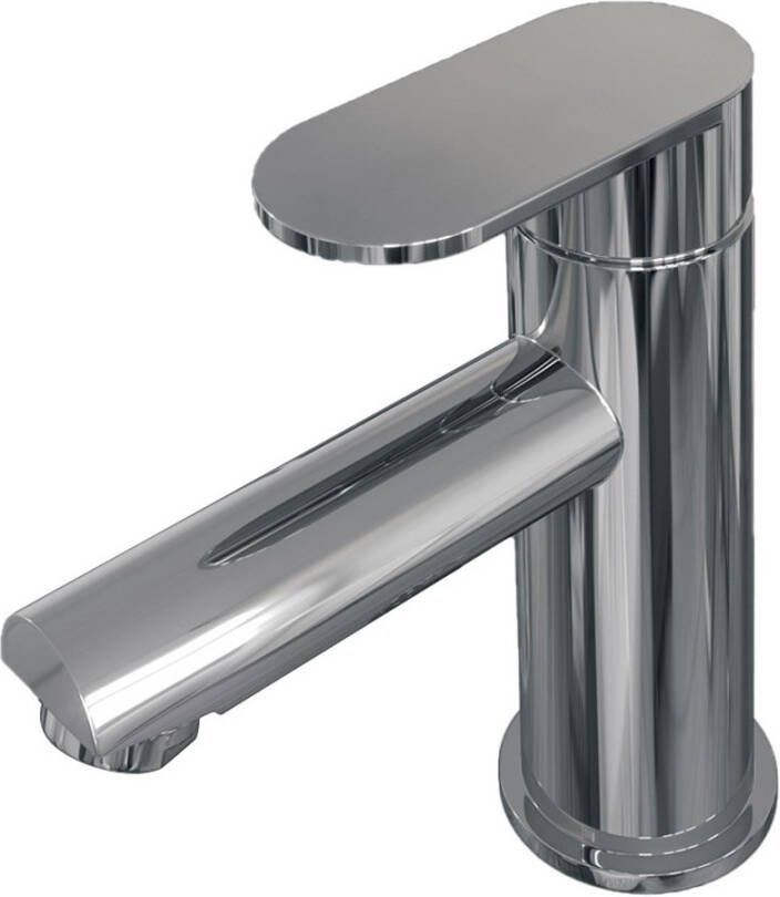 Brauer Wastafelkraan Chrome Edition HD3 Opbouw Laag Mengkraan Rond Coldstart Chroom 1 Greeps