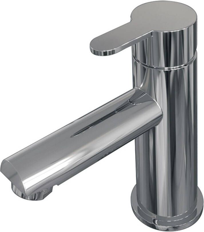 Brauer Wastafelkraan Chrome Edition HD4 Opbouw Laag Mengkraan Rond Coldstart Chroom 1 Greeps