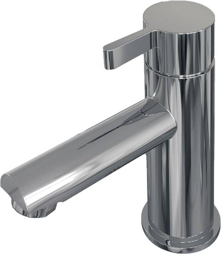 Brauer Wastafelkraan Chrome Edition Opbouw Laag Mengkraan Rond Coldstart Chroom 1 Greeps