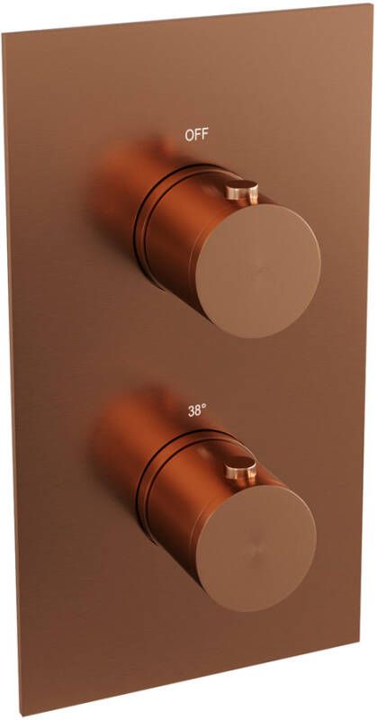Brauer Copper Edition inbouwthermostaat 3-weg koper